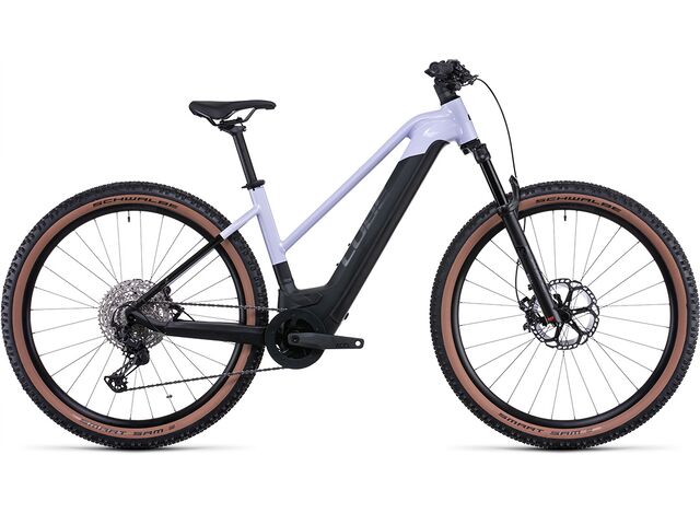 Elektrokolo CUBE REACTION HYBRID SLT 750 Trapeze 2022 violetwhite´n´black