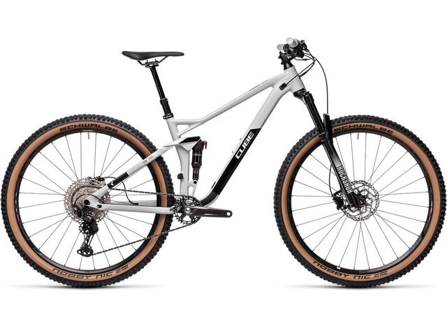 Horské kolo CUBE STEREO 120 RACE 29 2021 lightgrey´n´black