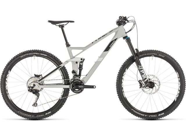 Horské kolo CUBE STEREO 140 HPC RACE 27,5 2019 grey´n´white