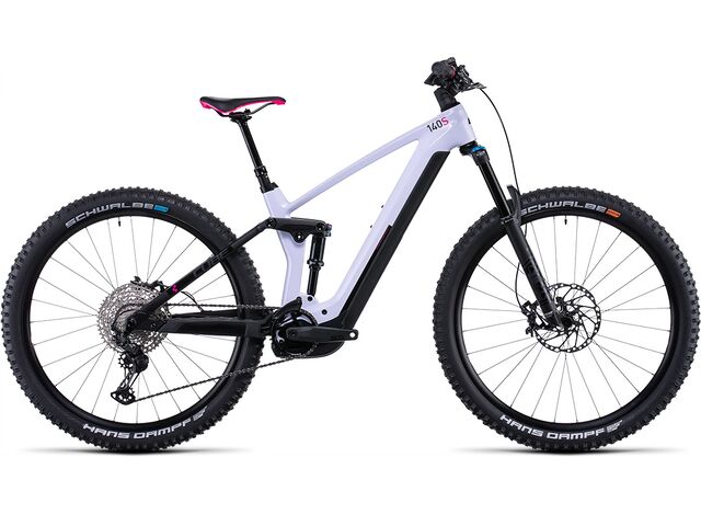 Elektrokolo CUBE STEREO HYBRID 140 HPC SL 750 29 2022 violetwhite´n´black