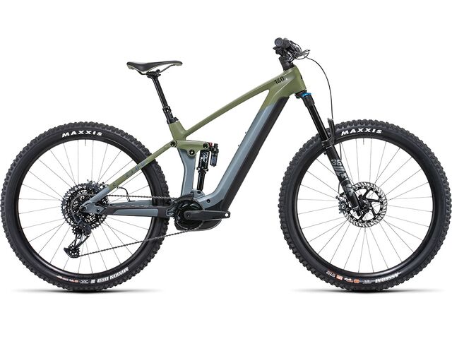 Elektrokolo CUBE STEREO HYBRID 140 HPC TM 750 29 2022 flashgrey´n´olive
