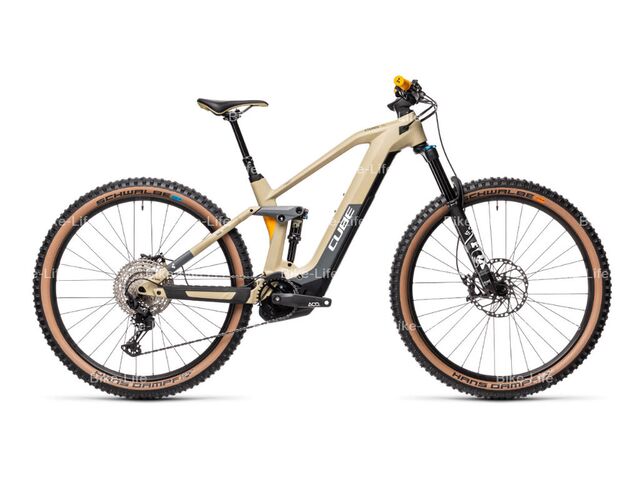 Elektrokolo CUBE STEREO HYBRID 140 HPC SL 625 29 2021 desert´n´orange