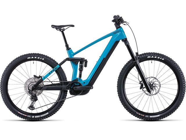 Elektrokolo CUBE STEREO HYBRID 160 HPC SL 750 27,5 2022 aquamarine´n´black