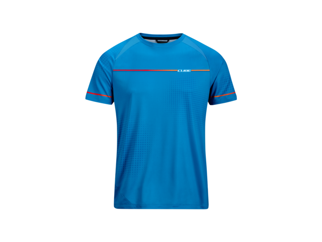dres CUBE ROUND NECK JERSEY TECH teamline S/S blue