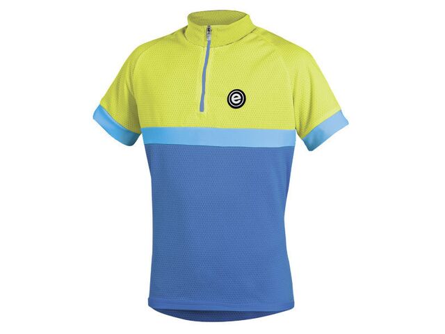 Etape - dětský dres BAMBINO, modrá/žlutá fluo