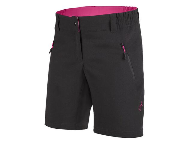 Etape - dámské volné kalhoty CAT, černá/růžová