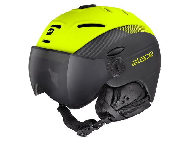 Etape – lyžařská přilba COMP PRO, černá/žlutá fluo mat