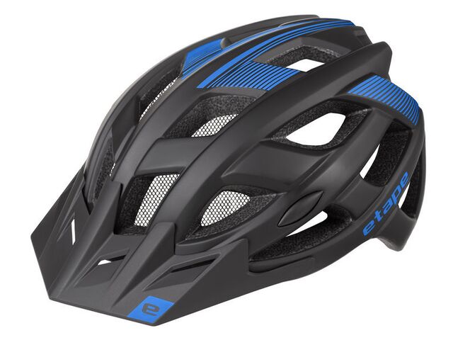 Etape – cyklistická přilba ESCAPE, černá|modrá mat