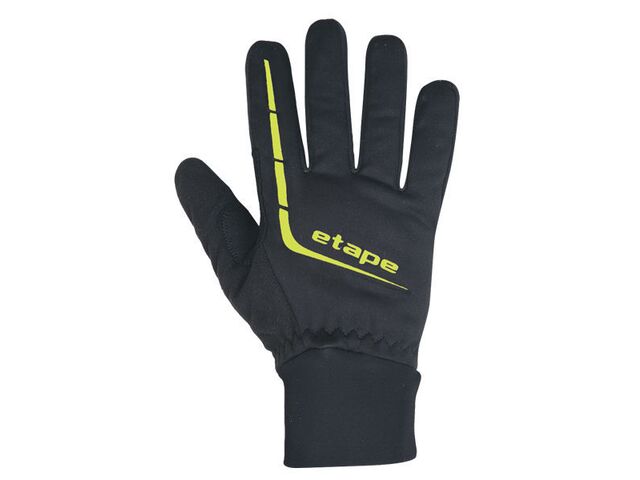 Etape - pánské rukavice Gear WS+, černá/žlutá fluo