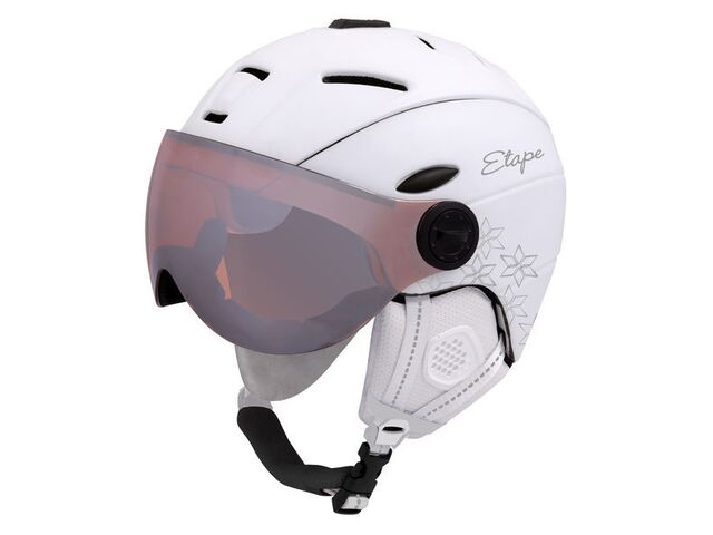 Lyžařská přilba ETAPE GRACE PRO, bílá/stříbrná mat
