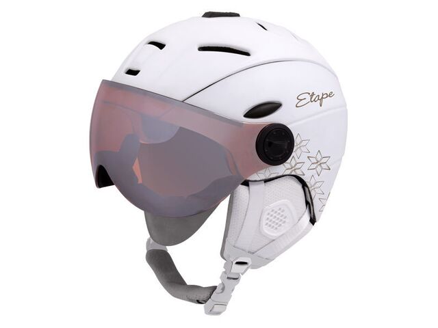 Lyžařská přilba ETAPE GRACE PRO, bílá/prosecco mat