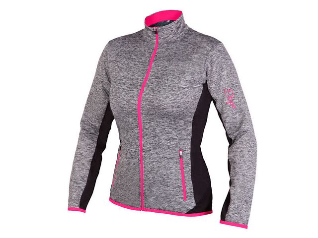 Dámská sportovní mikina ETAPE LISSA šedá melír/růžová