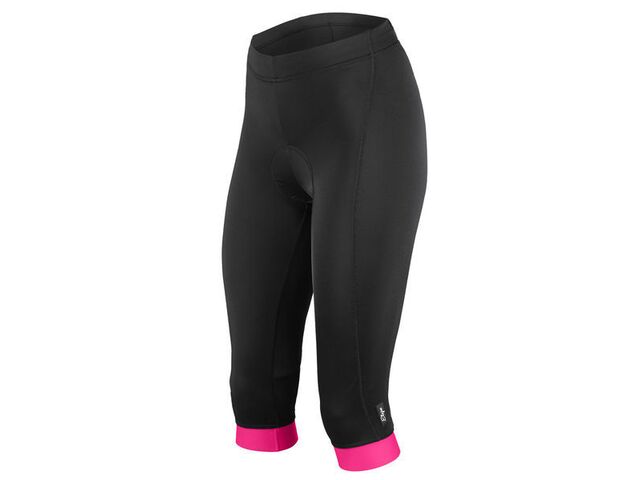 dámské kalhoty ETAPE NATTY 3/4 s vložkou, černá/růžová