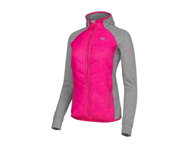 Etape – dámská bunda/mikina SIERRA PRO, růžová/šedá
