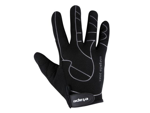 Etape - pánské rukavice Snake, černá