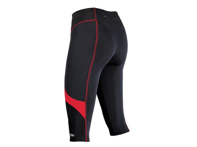 Etape - dámské kalhoty Terry 3/4, černá/červená