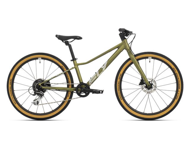 Dětské kolo SUPERIOR F.L.Y. 24 DB Matte Olive Metallic/Hologram Chrome