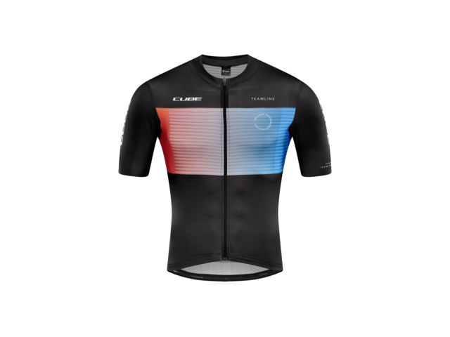 dres CUBE  CUBE TEAMLINE JERSEY krátký rukáv black´n´blue´n´red