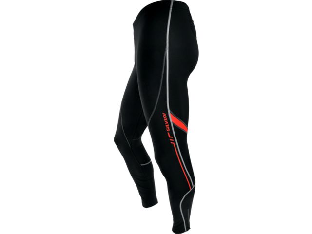 pánské elastické kalhoty SILVINI MOVENZA černo/červená