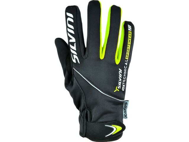dámské softshellové rukavice SILVINI Ortles černá/neon