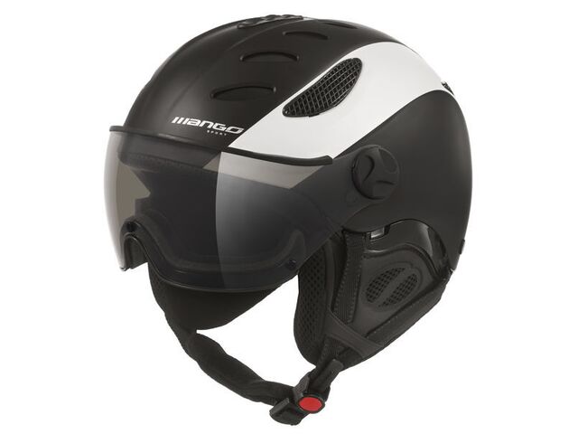 Lyžařská přilba MANGO CUSNA PRO, černá|bílá mat