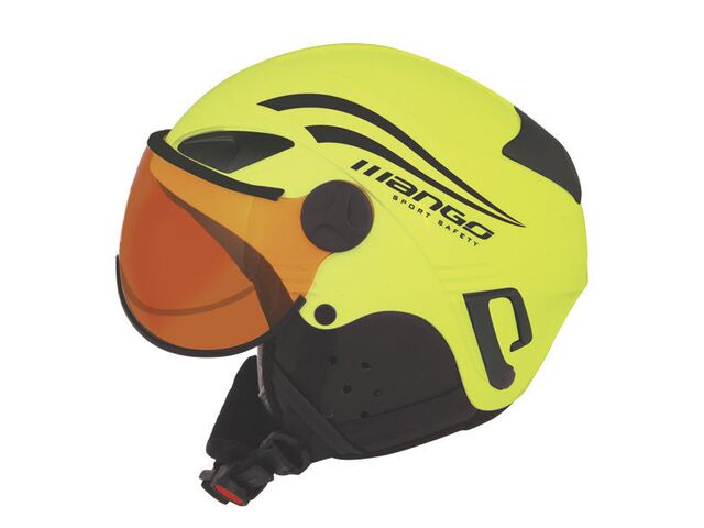 Dětská lyžařská přilba MANGO ROCKY PRO žlutá fluo