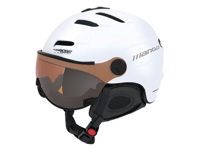 Lyžařská přilba MANGO Shining Pro, bílá mat