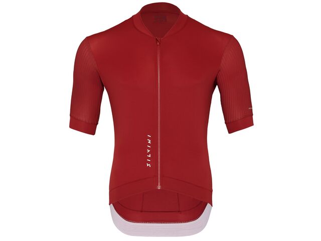 Silvini pánský dres MD2401 Trafoi merlot-cloud