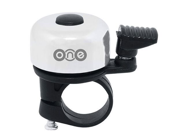 ONE - zvonek na kolo MINI, bílá