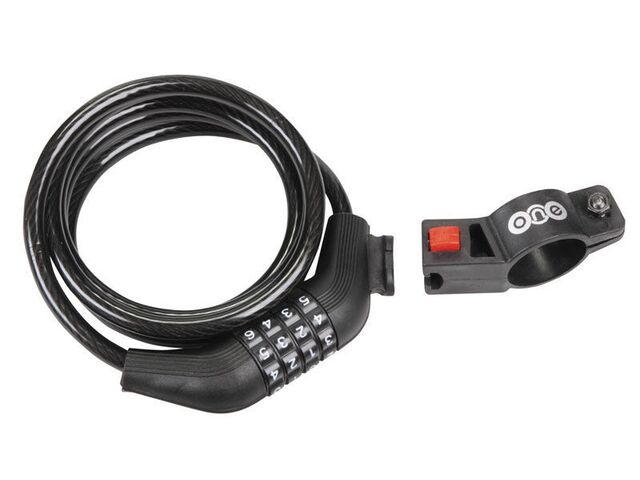 ONE - spirálový zámek s kódem, 1500x10 mm