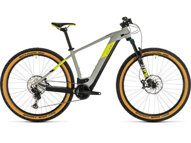 Horské elektrokolo CUBE REACTION HYBRID SLT 29 2020 grey´n´yellow