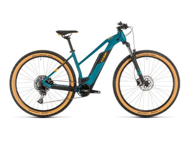 Horské elektrokolo CUBE REACTION HYBRID PRO 29 500 TRAPEZE 2020 pinetree´n´orange