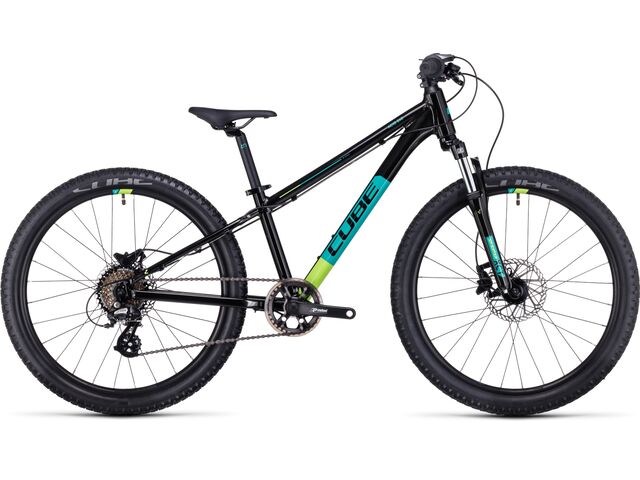 Dětské kolo Cube Acid 240 Disc black green 2024
