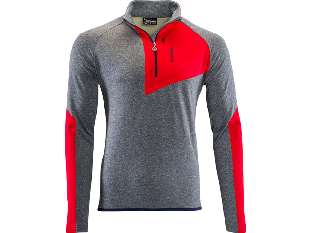 pánská funkční fleecová mikina SILVINI Ferrato navy/red