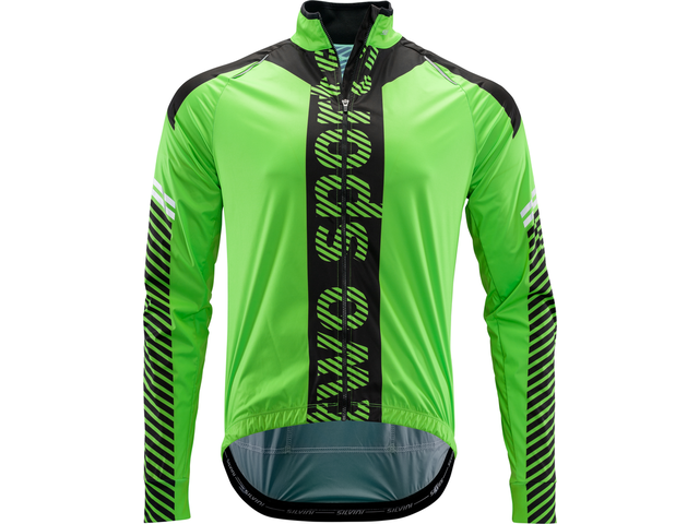 Pánská lehká voděodolná cyklistická bunda SILVINI PARINA MJ1122 zeleno/černá