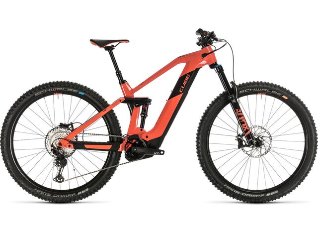 Horské elektrokolo CUBE STEREO HYBRID 140 HPC SL 29 2020 red´n´black