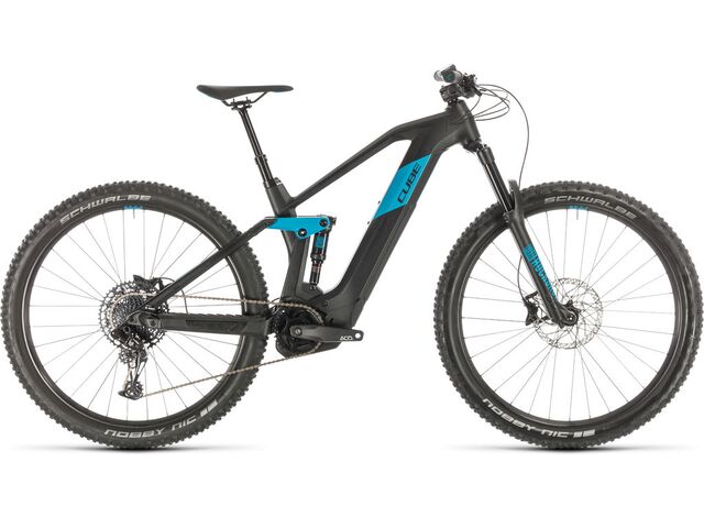 Horské elektrokolo CUBE STEREO HYBRID 140 HPC RACE 29 500 2020 black´n´blue