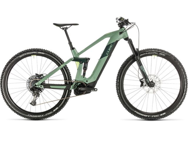 Horské elektrokolo CUBE STEREO HYBRID 140 HPC RACE 29 500 2020 green´n´redsharpgreen