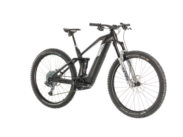 Horské elektrokolo CUBE STEREO HYBRID 140 HPC SLT 29 2020 carbon´n´silver