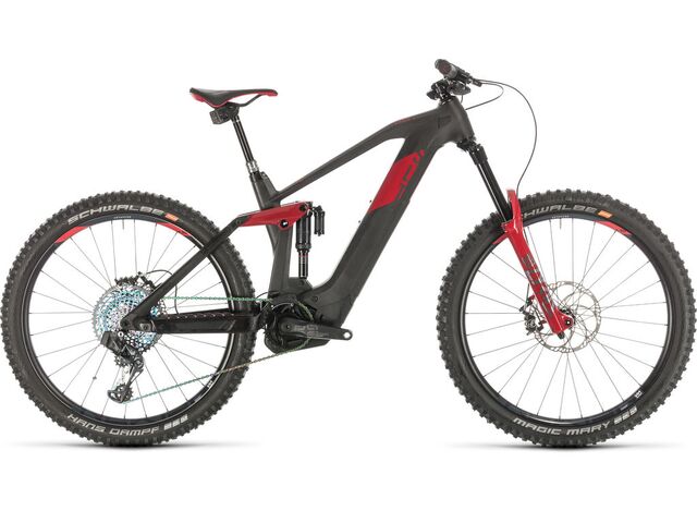 Horské elektrokolo CUBE STEREO HYBRID 160 HPC SLT 27,5 2020 carbon´n´red