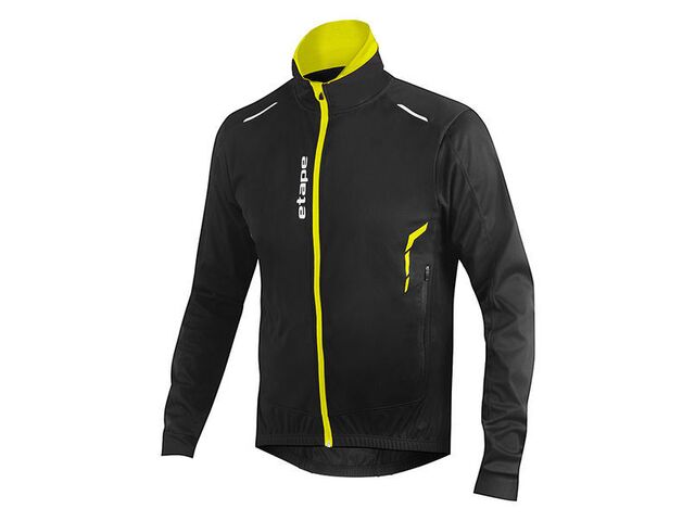 Pánská bunda ETAPE STRONG WS  černá/žlutá fluo