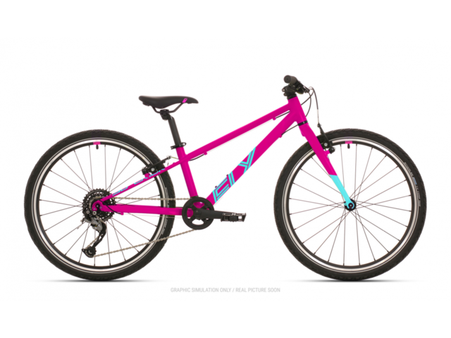 Dětské kolo SUPERIOR F.L.Y. 24 2021 GLOSS PURPLE/NEON TURQUOISE