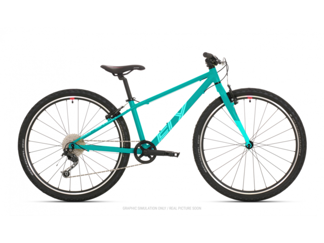 Dětské kolo SUPERIOR F.L.Y. 27 2021 MATTE TURQUOISE/RED