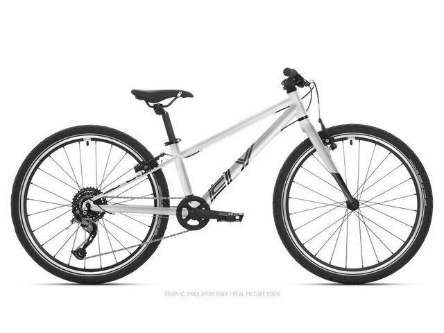 Dětské kolo SUPERIOR F.L.Y 24 2021 GLOSS SILVER/BLACK METALLIC