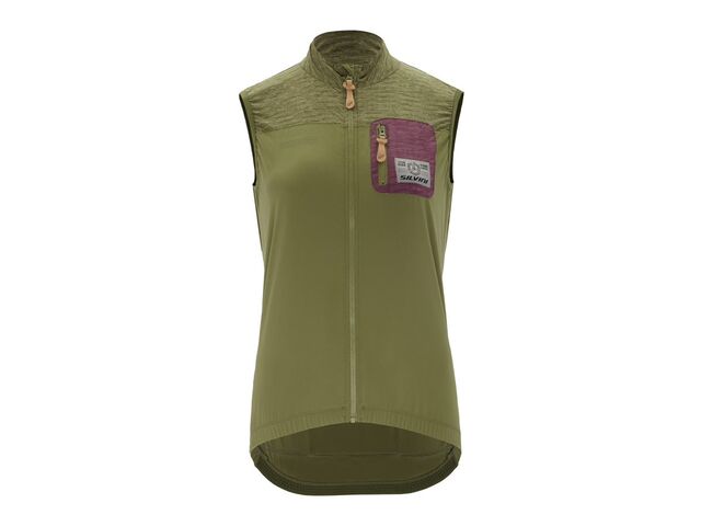 Dámská vesta SILVINI Caira WJ2219 olive-plum