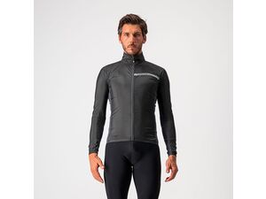 Castelli – pánská větrovka Squadra Stretch, light black/dark gray