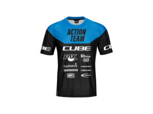 dres CUBE  EDGE ROUND NECK JERSEY black/blue