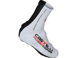 Castelli - návleky na tretry Aero Race, bílá