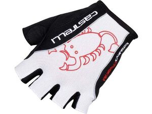 Castelli - pánské rukavice Rosso Corsa Classic, bílá/černá
