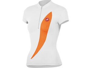 Castelli - dámský dres Elegante, bílá/oranžová